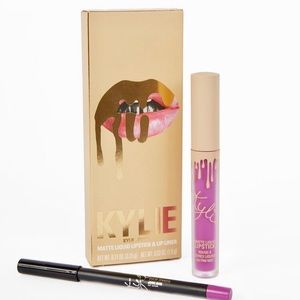 Kylie Matte Lipstick and Lip Liner - June Bug